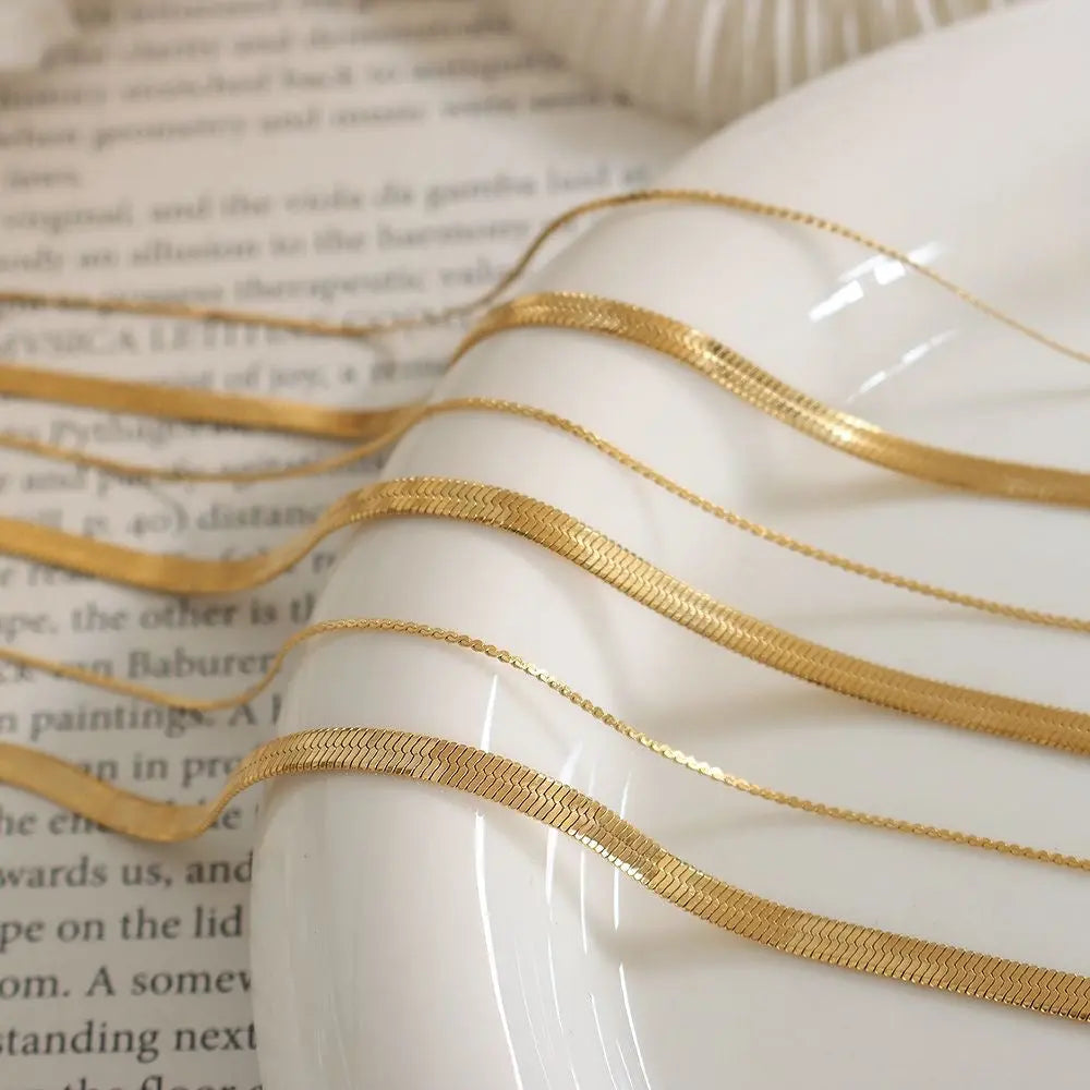 Loulou collier - Duo Minimaliste en Plaqué Or Inad Création