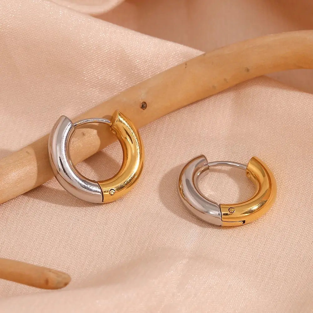 Alex boucles d’oreilles - Simplicité élégante en or et argent Inad Création