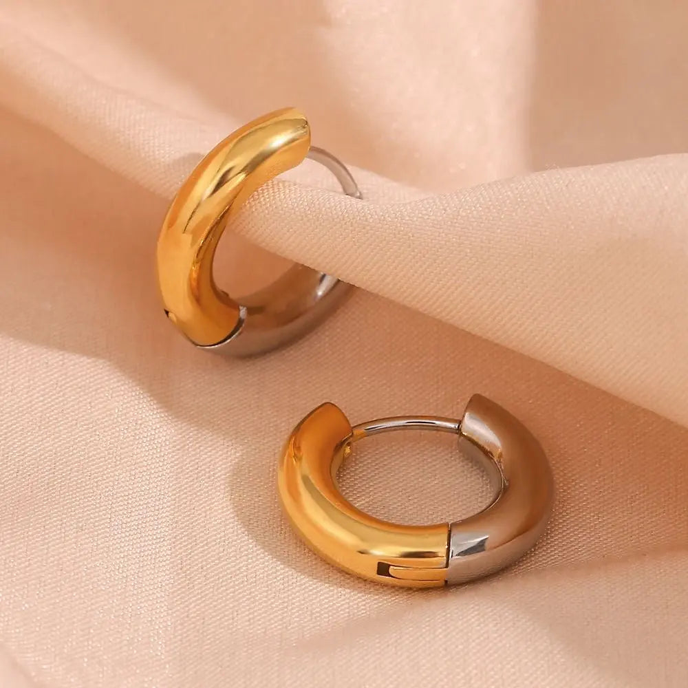 Alex boucles d’oreilles - Simplicité élégante en or et argent Inad Création
