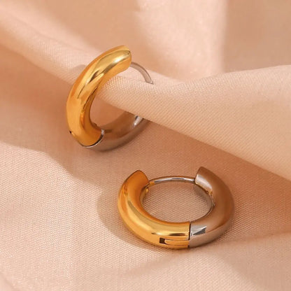 Alex boucles d’oreilles - Simplicité élégante en or et argent Inad Création