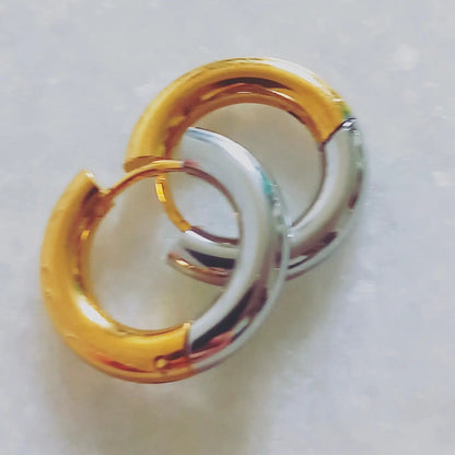 Alex boucles d’oreilles - Simplicité élégante en or et argent Inad Création