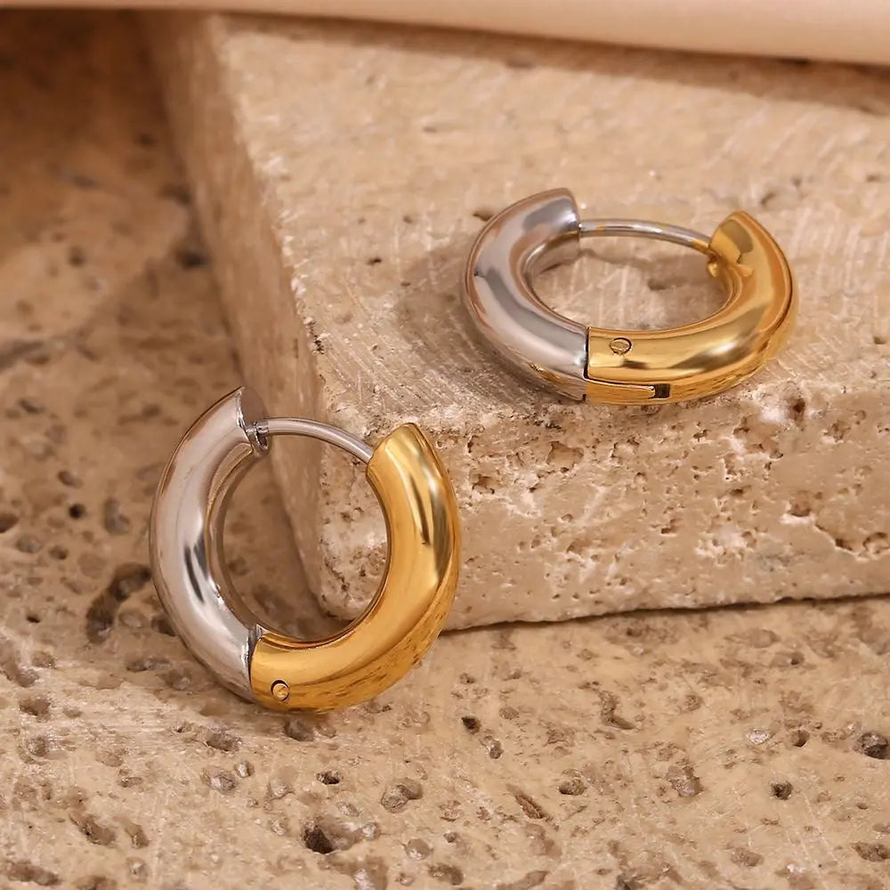 Alex boucles d’oreilles - Simplicité élégante en or et argent Inad Création