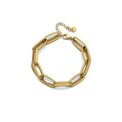 Lina - Bracelet plaqué or, élégance intemporelle Inad Création
